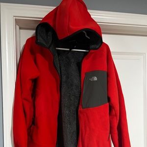 Boys North Face Hooded Fleece Coat